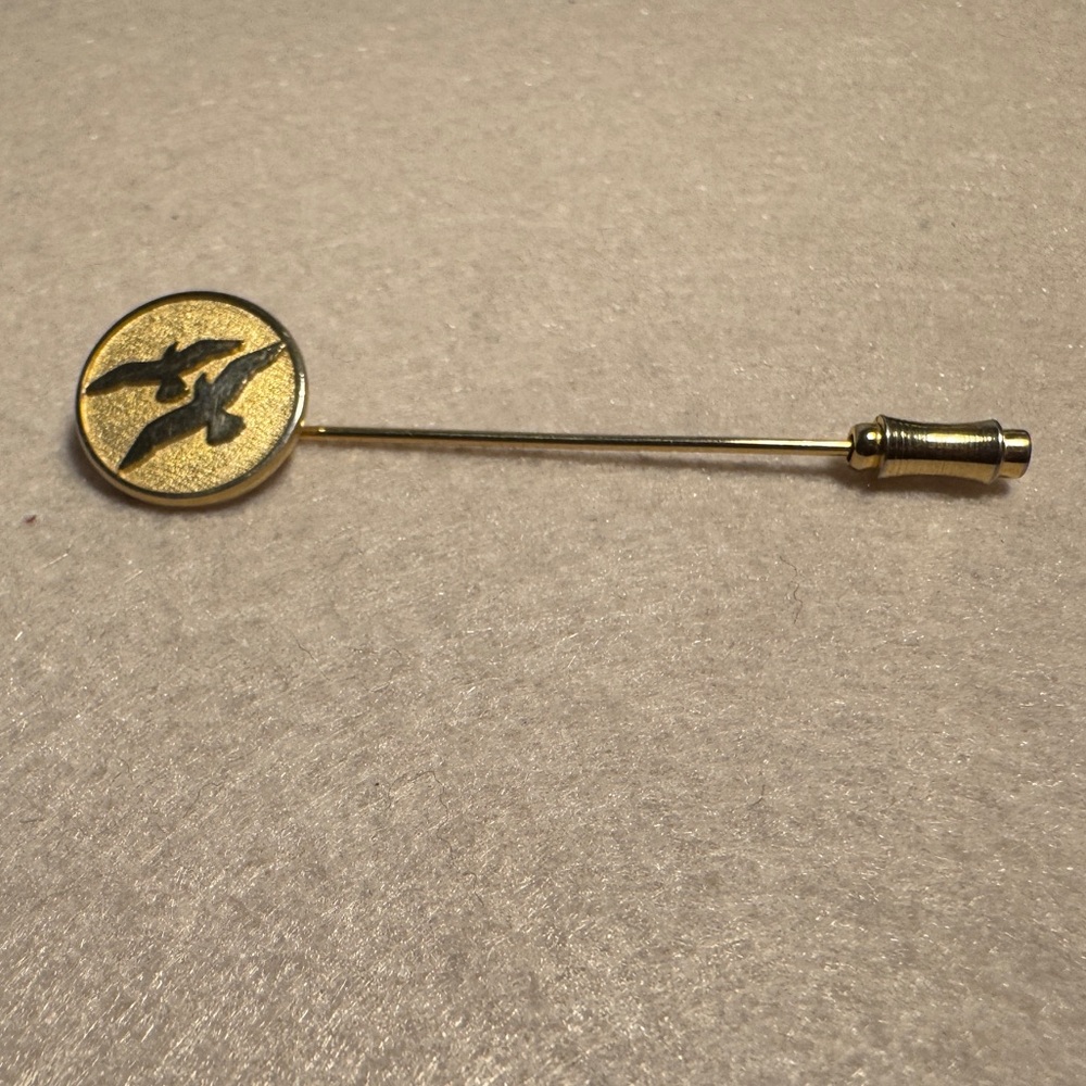 Gold-Tone Bird Tie Pin